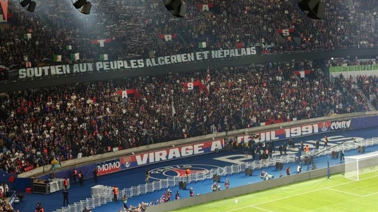Les ultras du PSG soutiennent l’Algérie après les incendies Au Parc des Princes